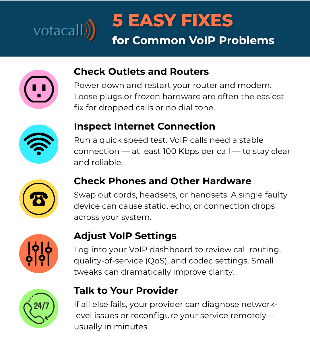 5 solutions to voip not working